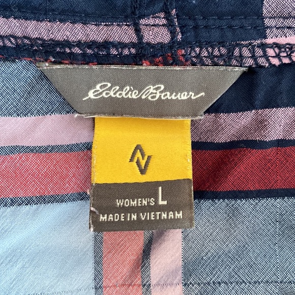 Eddie Bauer Women’s Plaid Hoodie. Large. - Picture 4 of 7